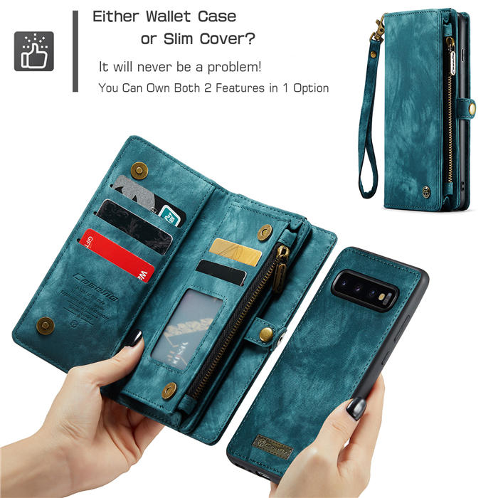 CaseMe Samsung Galaxy S10 Wallet Case with Wrist Strap