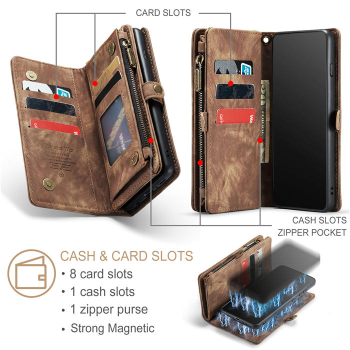 CaseMe Samsung Galaxy S10 Plus Wallet Case with Wrist Strap