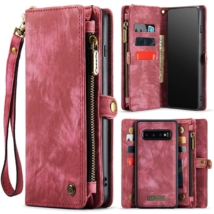 CaseMe Samsung Galaxy S10 Plus Wallet Case with Wrist Strap