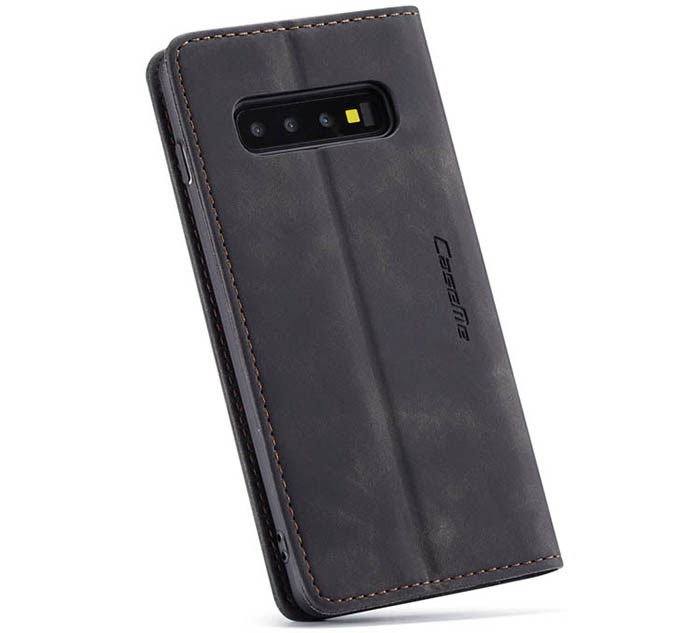 CaseMe Samsung Galaxy S10 Plus Retro Wallet Kickstand Magnetic Flip Leather Case