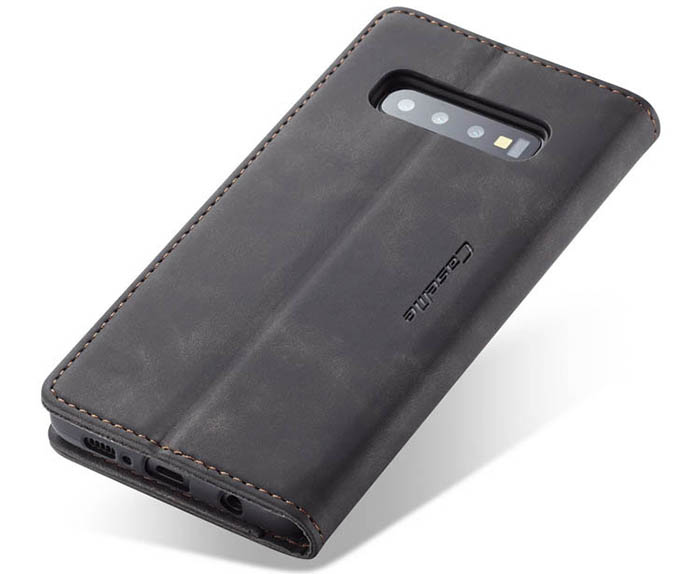 CaseMe Samsung Galaxy S10 Plus Retro Wallet Kickstand Magnetic Flip Leather Case