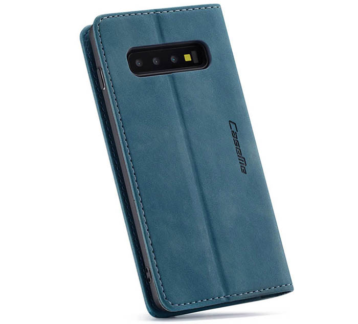 CaseMe Samsung Galaxy S10 Plus Retro Wallet Kickstand Magnetic Flip Leather Case