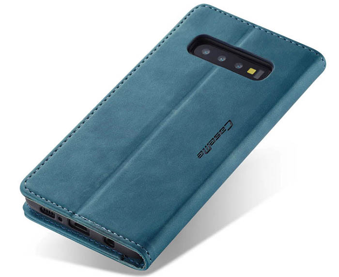 CaseMe Samsung Galaxy S10 Plus Retro Wallet Kickstand Magnetic Flip Leather Case