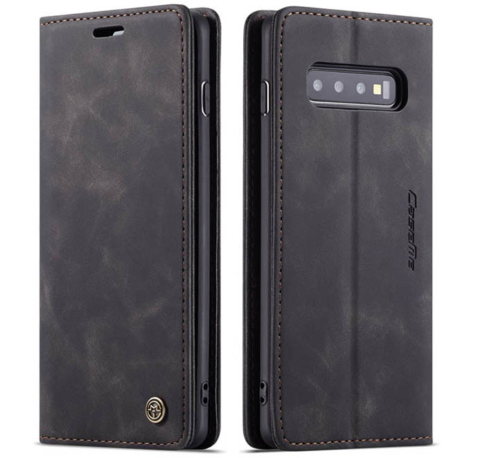 CaseMe Samsung Galaxy S10 5G Retro Wallet Kickstand Magnetic Flip Leather Case