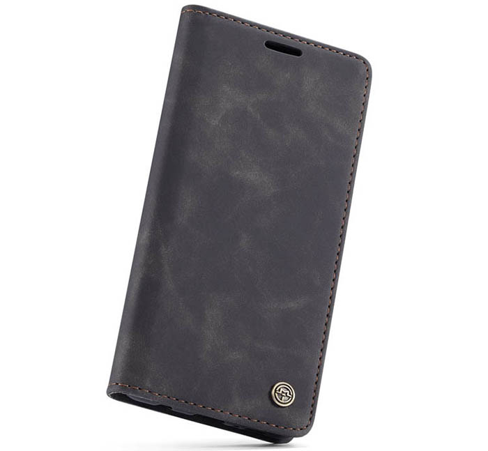 CaseMe Samsung Galaxy S10 Retro Wallet Kickstand Magnetic Flip Leather Case