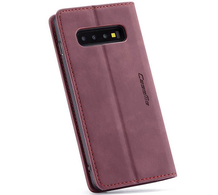 CaseMe Samsung Galaxy S10 5G Retro Wallet Kickstand Magnetic Flip Leather Case