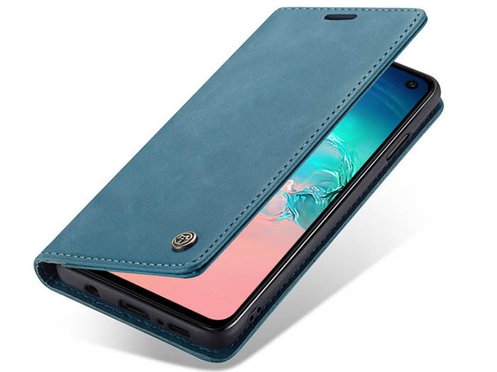 CaseMe Samsung Galaxy S10e Retro Wallet Kickstand Magnetic Flip Leather Case