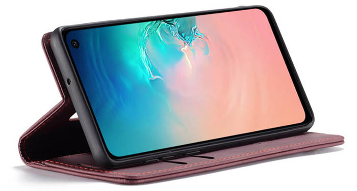 CaseMe Samsung Galaxy S10e Retro Wallet Kickstand Magnetic Flip Leather Case