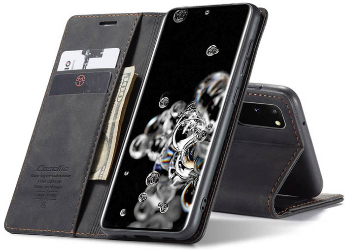 CaseMe Samsung Galaxy S20 Wallet Kickstand Magnetic Flip Leather Case