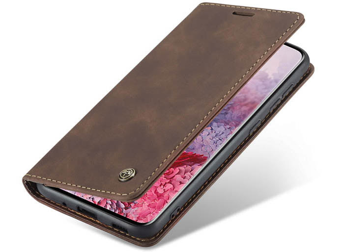 CaseMe Samsung Galaxy S20 Wallet Kickstand Magnetic Flip Leather Case