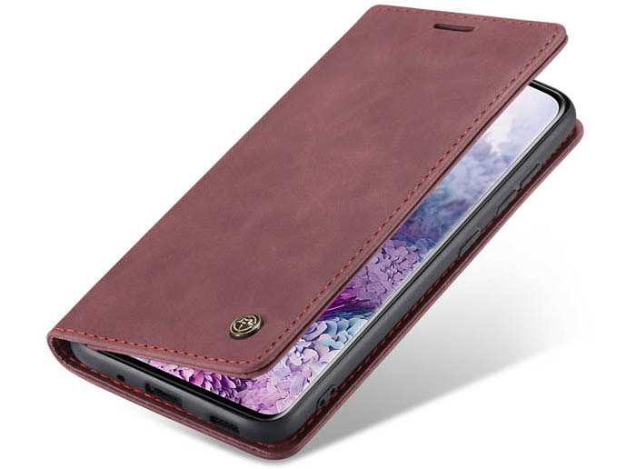 CaseMe Samsung Galaxy S20 Wallet Kickstand Magnetic Flip Leather Case