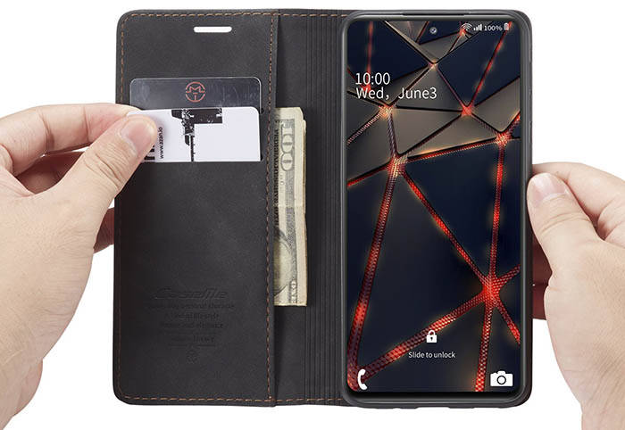 CaseMe Samsung Galaxy S20 FE Wallet Kickstand Magnetic Flip Leather Case