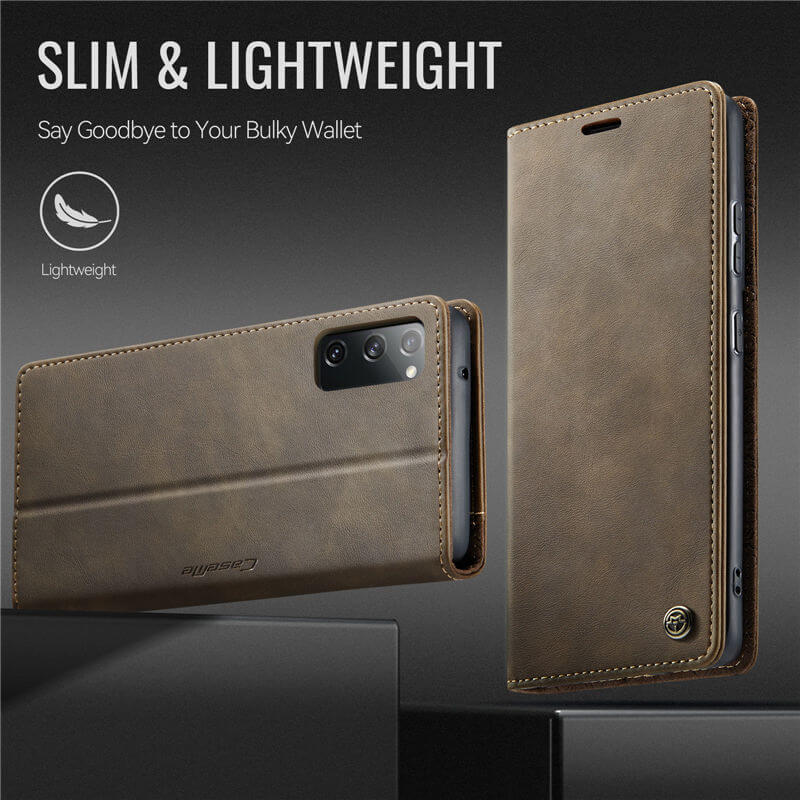 CaseMe Samsung Galaxy S20 FE Magnetic Wallet Case with RFID Blocking