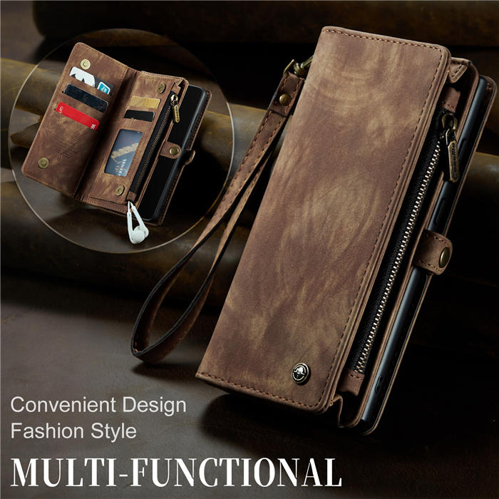 CaseMe Samsung Galaxy S20 Zipper Wallet Magnetic Detachable 2 in 1 Case