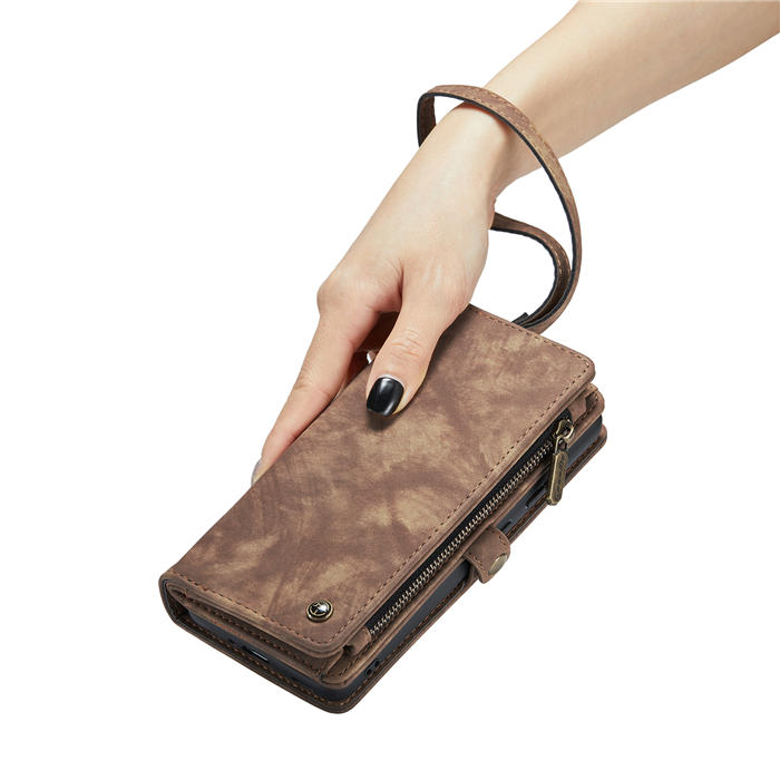 CaseMe Samsung Galaxy S20 Zipper Wallet Magnetic Detachable 2 in 1 Case