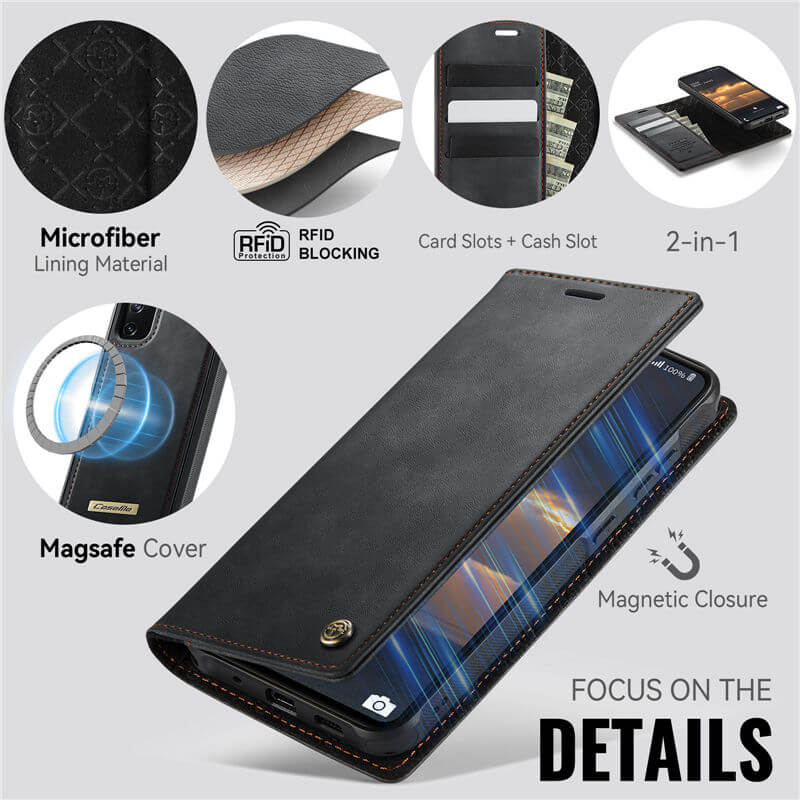 CaseMe Samsung Galaxy S20 FE 2-in-1 Magnetic Wallet Case