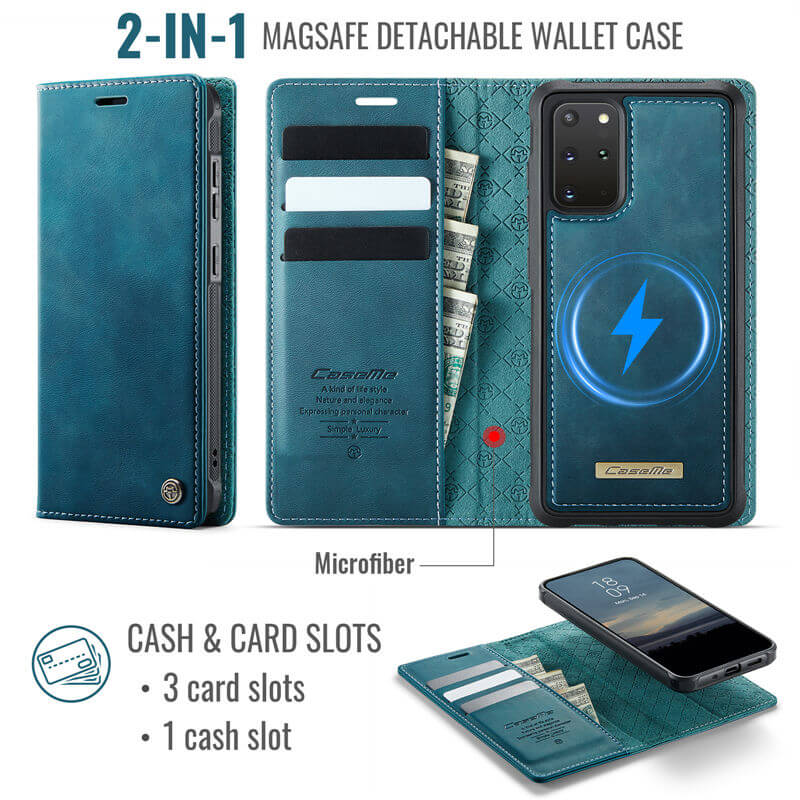 CaseMe Samsung Galaxy S20 Plus 2-in-1 Magnetic Wallet Case