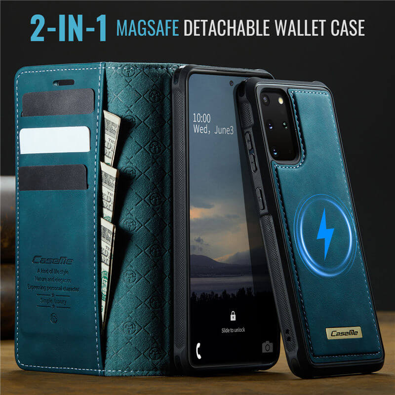 CaseMe Samsung Galaxy S20 Plus 2-in-1 Magnetic Wallet Case