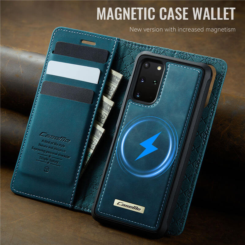 CaseMe Samsung Galaxy S20 Plus 2-in-1 Magnetic Wallet Case