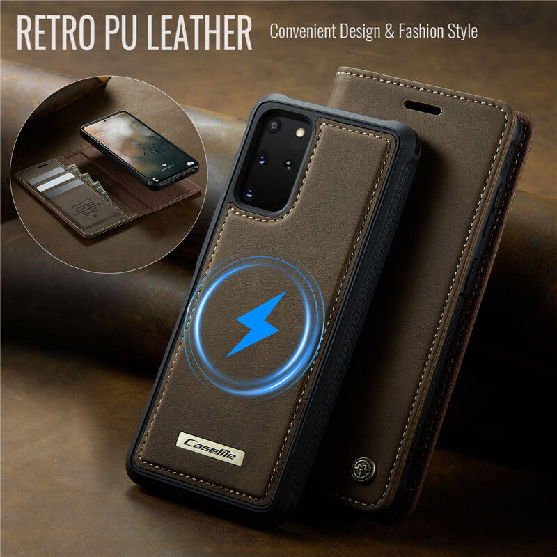 CaseMe Samsung Galaxy S20 Plus 2-in-1 Magnetic Wallet Case