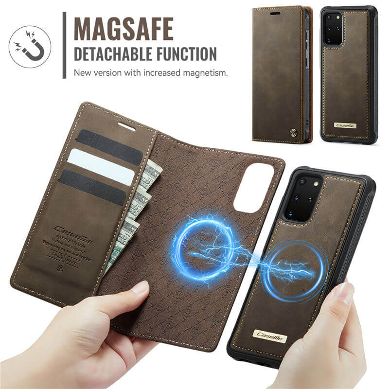 CaseMe Samsung Galaxy S20 Plus 2-in-1 Magnetic Wallet Case