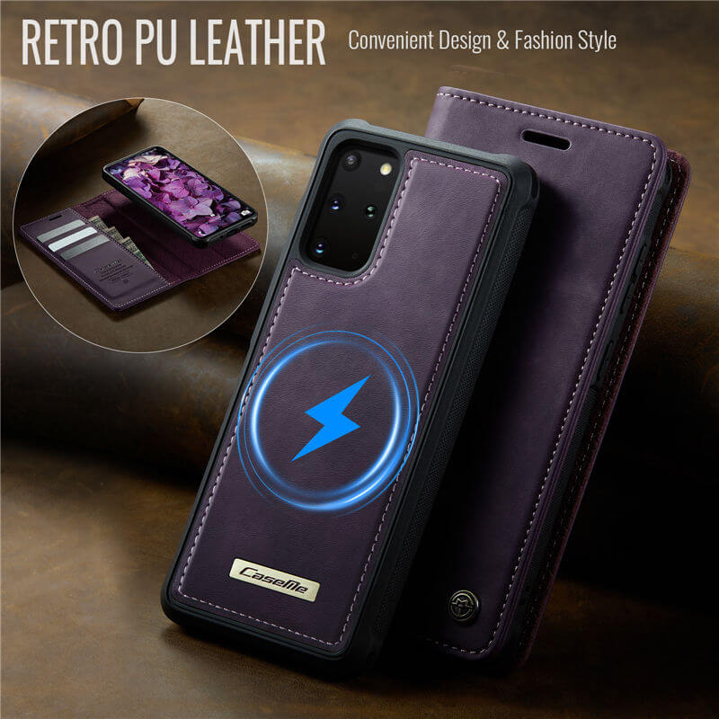 CaseMe Samsung Galaxy S20 Plus 2-in-1 Magnetic Wallet Case