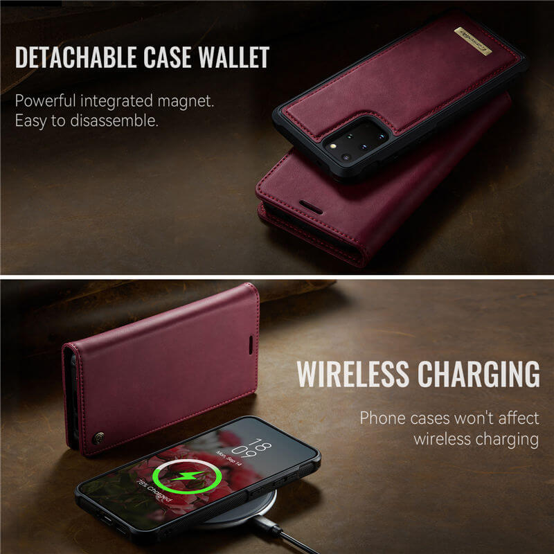 CaseMe Samsung Galaxy S20 Plus 2-in-1 Magnetic Wallet Case