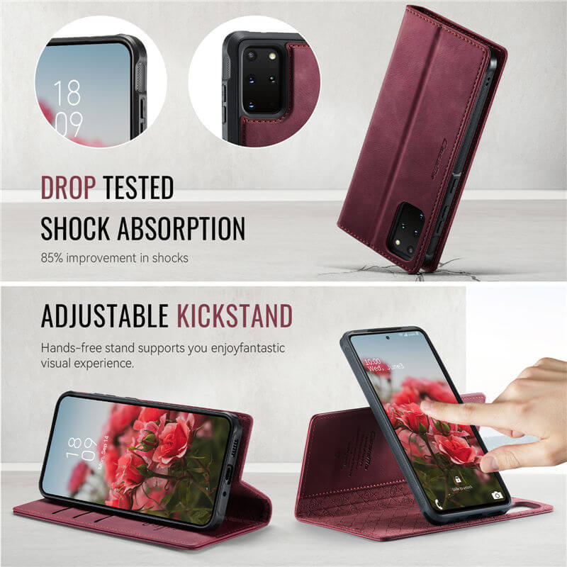 CaseMe Samsung Galaxy S20 Plus 2-in-1 Magnetic Wallet Case