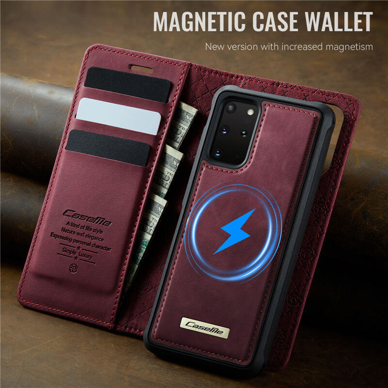 CaseMe Samsung Galaxy S20 Plus 2-in-1 Magnetic Wallet Case