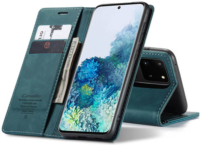 CaseMe Samsung Galaxy S20 Ultra Wallet Kickstand Magnetic Flip Leather Case