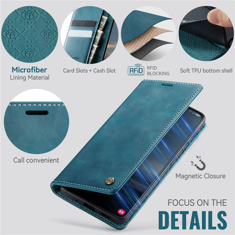 CaseMe Samsung Galaxy S20 Ultra Magnetic Wallet Case with RFID Blocking