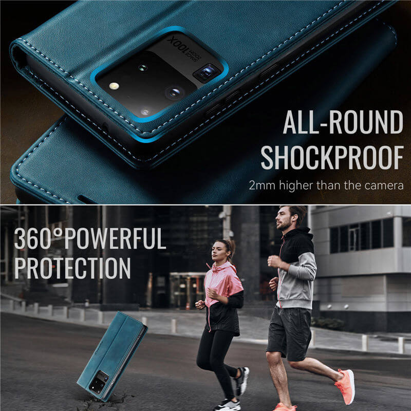 CaseMe Samsung Galaxy S20 Ultra Magnetic Wallet Case with RFID Blocking
