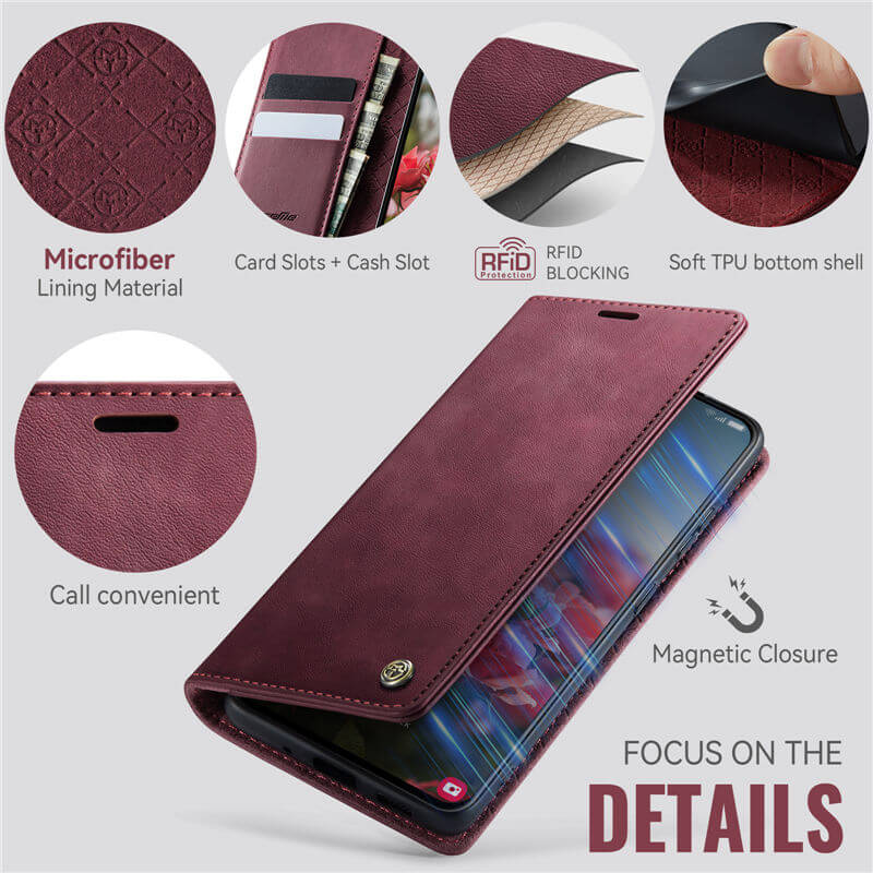 CaseMe Samsung Galaxy S20 Ultra Magnetic Wallet Case with RFID Blocking