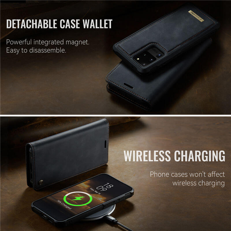 CaseMe Samsung Galaxy S20 Ultra 2-in-1 Magnetic Wallet Case