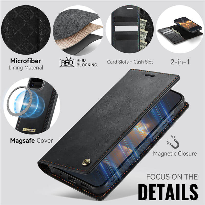 CaseMe Samsung Galaxy S20 Ultra 2-in-1 Magnetic Wallet Case