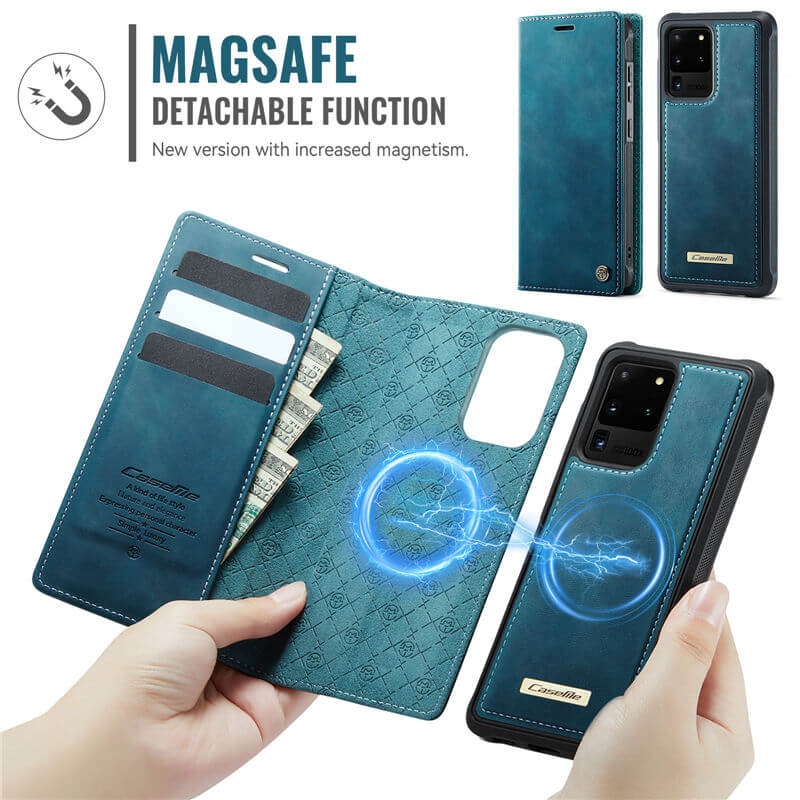 CaseMe Samsung Galaxy S20 Ultra 2-in-1 Magnetic Wallet Case