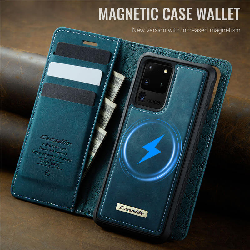 CaseMe Samsung Galaxy S20 Ultra 2-in-1 Magnetic Wallet Case