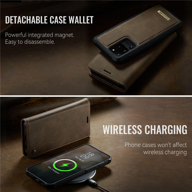 CaseMe Samsung Galaxy S20 Ultra 2-in-1 Magnetic Wallet Case