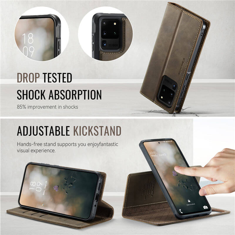 CaseMe Samsung Galaxy S20 Ultra 2-in-1 Magnetic Wallet Case