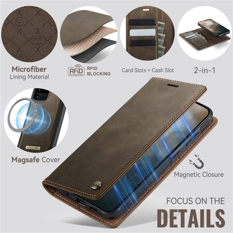 CaseMe Samsung Galaxy S20 Ultra 2-in-1 Magnetic Wallet Case