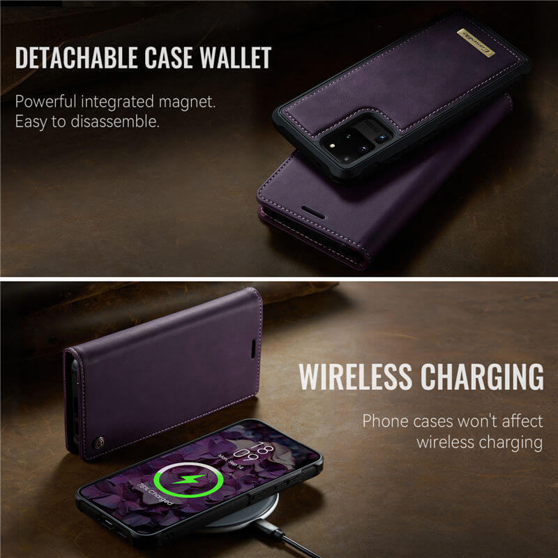 CaseMe Samsung Galaxy S20 Ultra 2-in-1 Magnetic Wallet Case