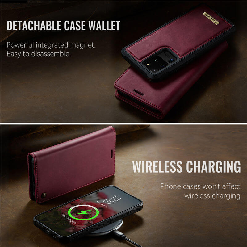 CaseMe Samsung Galaxy S20 Ultra 2-in-1 Magnetic Wallet Case
