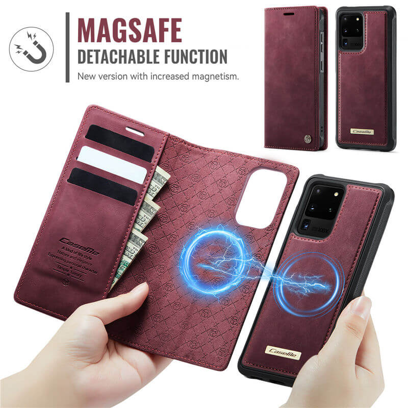 CaseMe Samsung Galaxy S20 Ultra 2-in-1 Magnetic Wallet Case