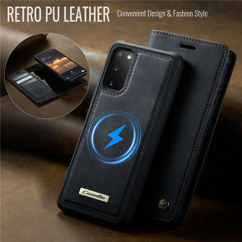 CaseMe Samsung Galaxy S20 2-in-1 Magnetic Wallet Case