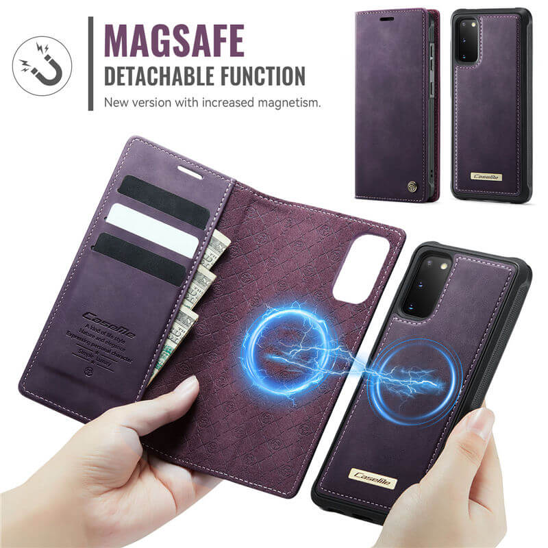 CaseMe Samsung Galaxy S20 2-in-1 Magnetic Wallet Case