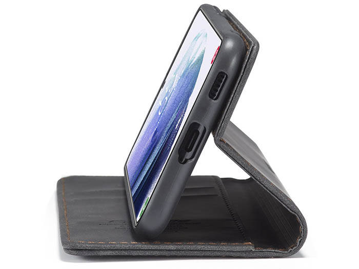 CaseMe Samsung Galaxy S21 Wallet Kickstand Magnetic Flip Leather Case