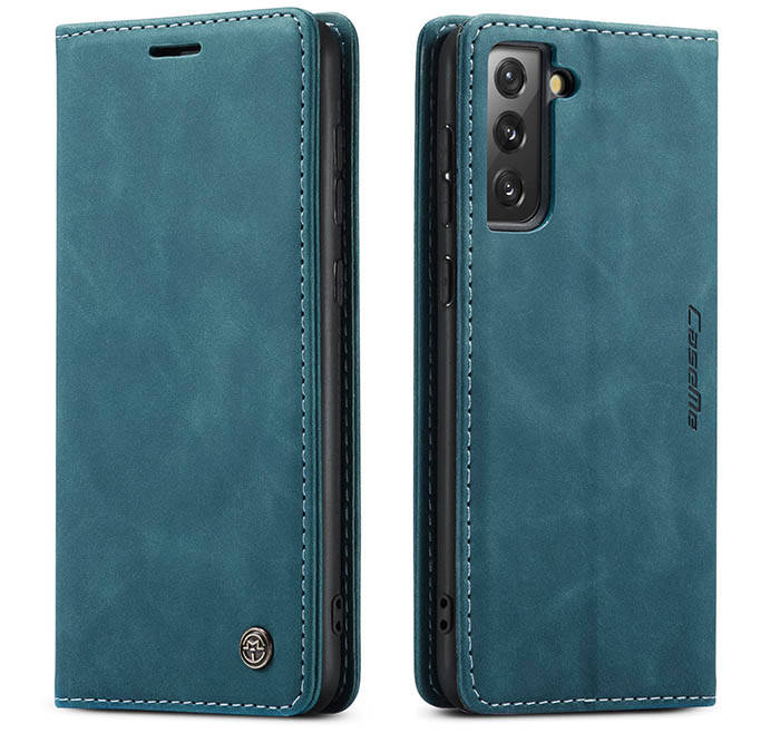 CaseMe Samsung Galaxy S21 Plus Wallet Kickstand Magnetic Flip Leather Case