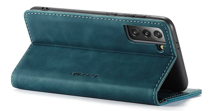 CaseMe Samsung Galaxy S21 Plus Wallet Kickstand Magnetic Flip Leather Case