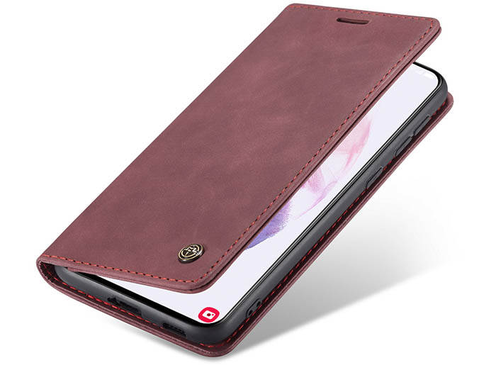 CaseMe Samsung Galaxy S21 Wallet Kickstand Magnetic Flip Leather Case