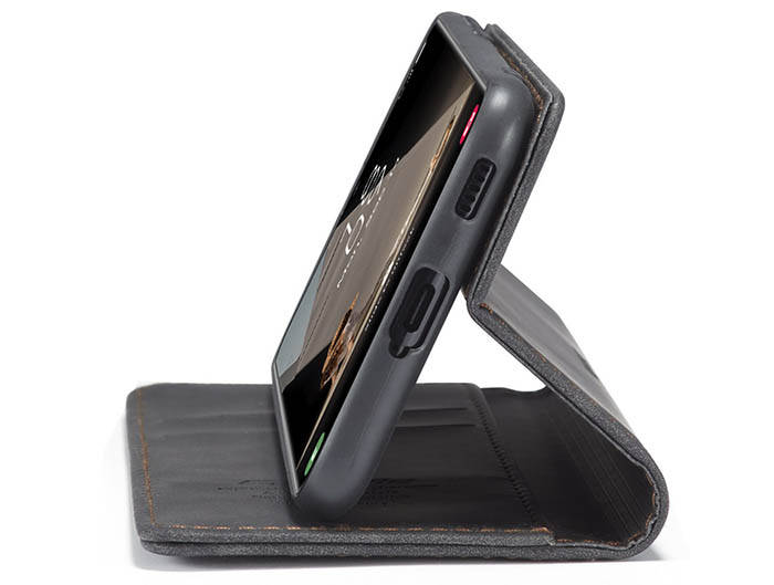 CaseMe Samsung Galaxy S21 FE Wallet Kickstand Magnetic Flip Leather Case